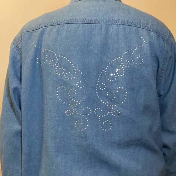 Vintage Rhinestone Cowboy Shacket - Picture 2 of 6